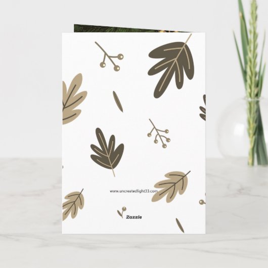 Orthodoxe kerstkaart feestdagen kaart (Achterkant)