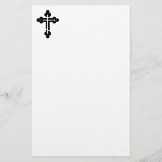 Orthodoxe kruis briefpapier (Voorkant)