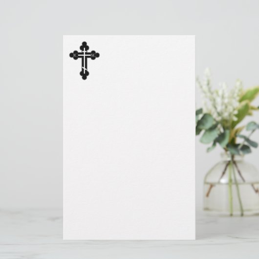 Orthodoxe kruis briefpapier (Staand voorkant)