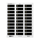 Orthodoxe kruis etiket (Full Sheet)