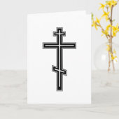 Orthodoxe kruis kaart (Gele Bloem)