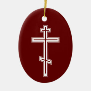 Orthodoxe kruis keramisch ornament