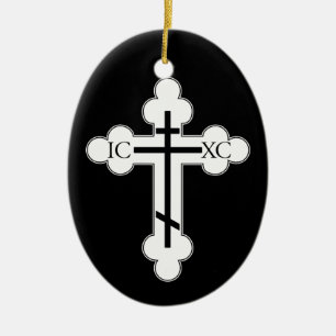 Orthodoxe kruis keramisch ornament