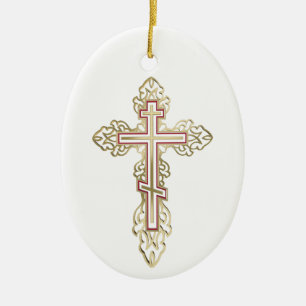 Orthodoxe kruis keramisch ornament