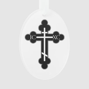 Orthodoxe kruis ornament