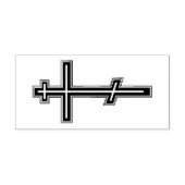 Orthodoxe kruis rubberstempel (Afrduk)
