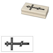 Orthodoxe kruis rubberstempel (Gestempeld)
