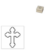 Orthodoxe kruis 	rubberstempel (Gestempeld)