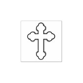 Orthodoxe kruis 	rubberstempel (Afrduk)