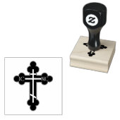 Orthodoxe kruis 	rubberstempel (Gestempeld)