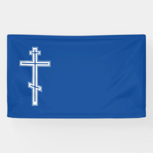 Orthodoxe kruis spandoek