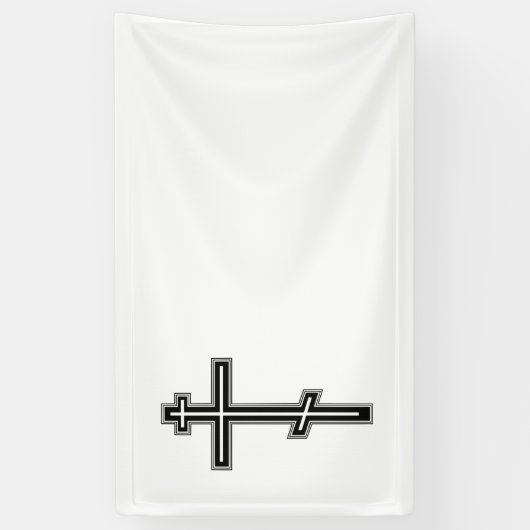Orthodoxe kruis spandoek (Verticaal)