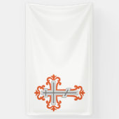 Orthodoxe kruis spandoek (Verticaal)