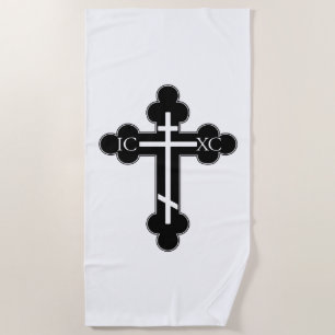 Orthodoxe kruis strandlaken