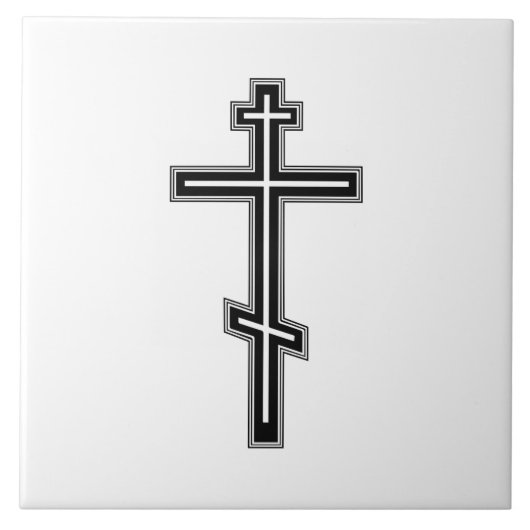 Orthodoxe kruis tegeltje (Voorkant)