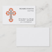 Orthodoxe kruis visitekaartje (Voorkant / Achterkant)