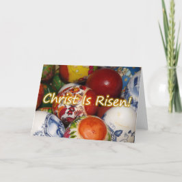 Orthodoxe Pasen / Pascha Christus is verrezen kaar Feestdagen Kaart