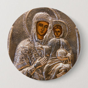 Orthodoxe pictogram ronde button 4,0 cm