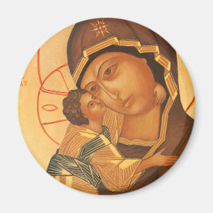 Orthodoxe Pictogram van Maagd Mary en Baby Jesus Magneet