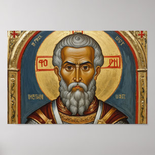Orthodoxe religie icoon, een Heilige Poster