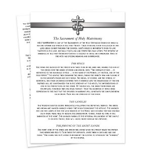 Orthodoxe trouwbeschrijving 5 x 7 kaartjes programma