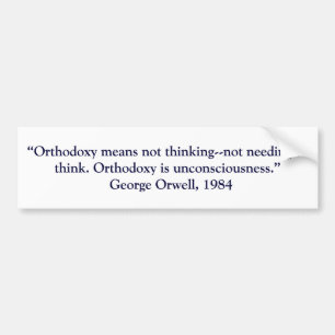 ORTHODOXIE BUMPERSTICKER