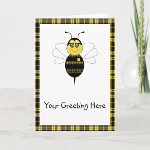 Orthographe Bee Bumble Bee Carte de voeux