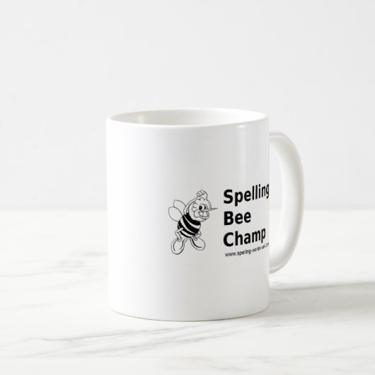 Orthographe Bee Champ Mug (Devant droit)