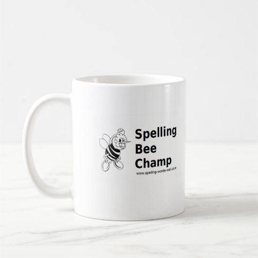 Orthographe Bee Champ Mug (Gauche)