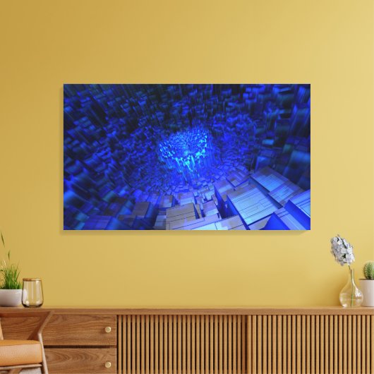 Orthohedron Canvas Afdruk (Insitu (Woonkamer))