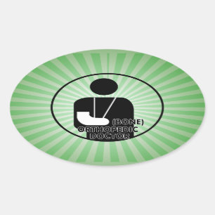 ORTHOPEDIC (BOT) DOCTOR LOGO OVALE STICKER