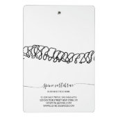 Orthopedic Chiropractic Testimonial Mini Klembord (Achterkant)