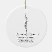 Orthopedic doctor Chiropractic Keramisch Ornament (Achterkant)