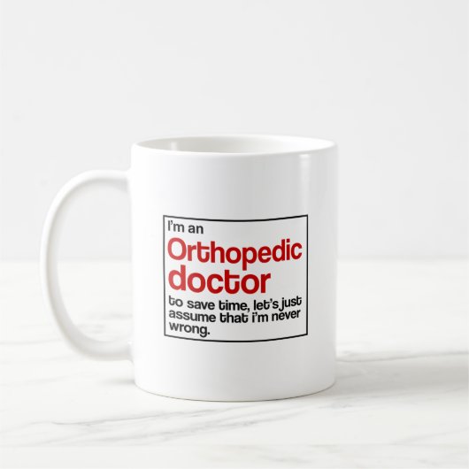 Orthopedisch arts koffiemok (Links)