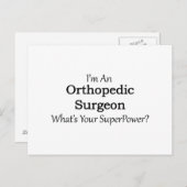 Orthopedisch chirurg briefkaart (Voorkant / Achterkant)
