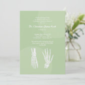 Orthopedisch Dokter Afstuderen Invitation Kaart (Staand voorkant)