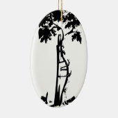 Orthopedisch gekookte boom keramisch ornament (Rechts)