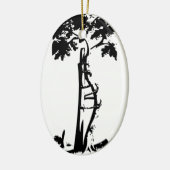 Orthopedisch gekookte boom keramisch ornament (Links)