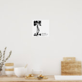 Orthopedisch gekookte boom poster (Keuken)