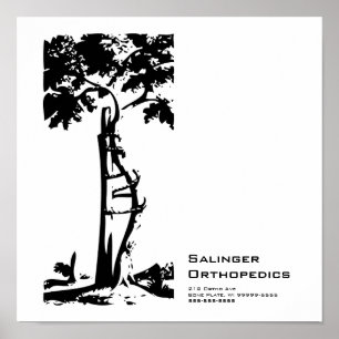 Orthopedisch gekookte boom poster