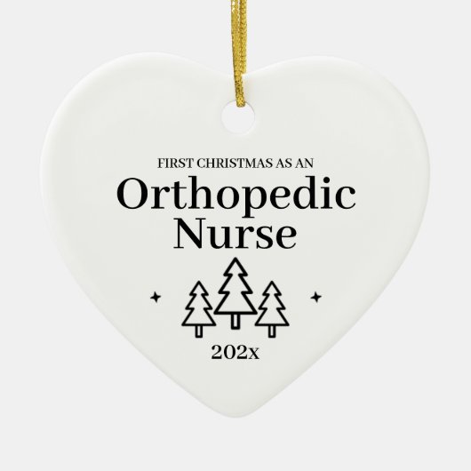 Orthopedisch Verpleegster 2024 Kerstornament Keramisch Ornament (Voorkant)