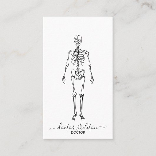 Orthopedische skeletarts visitekaartje (Voorkant)