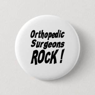 Orthopedische Surgeons Rock! Knoop Ronde Button 5,7 Cm