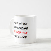 orthoptist, geweldige koffiemok (Voorkant links)