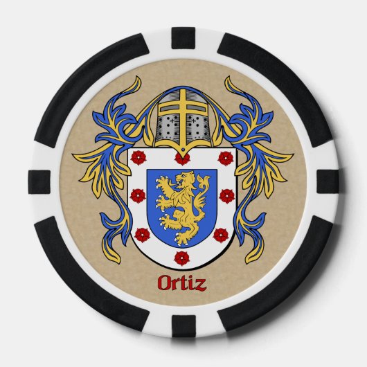 Ortiz Heraldic Arms Pokerchips (Voorkant)