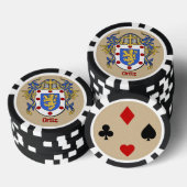 Ortiz Heraldic Arms Pokerchips (Opstapeling)
