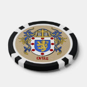 Ortiz Heraldic Arms Pokerchips (Enkel)