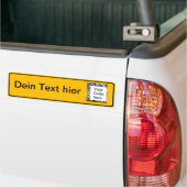 Ortsschild mal anders bumpersticker (Op Truck)