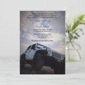 ORV GP Off Road 4X4 Trouwen, Shower Feest Kaart (Staand voorkant)