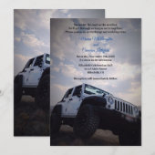 ORV GP Off Road 4X4 Trouwen, Shower Feest Kaart (Voorkant / Achterkant)